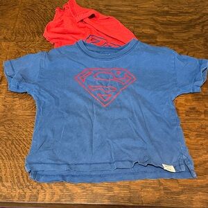GAP Navy Tee with Red Superhero Emblem